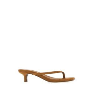 Tkees Women Camel Suede Julia Thong Mules